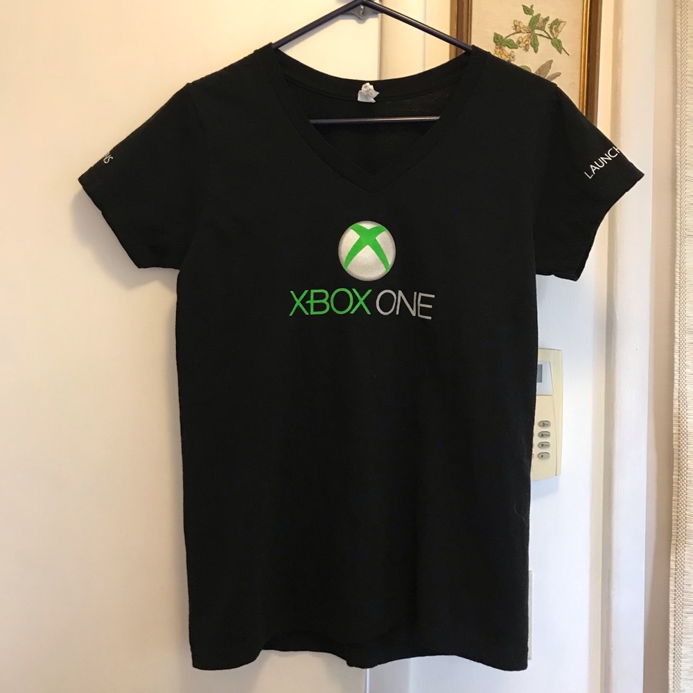 Xbox One Womens V-neck T Shirt Gamer Employee